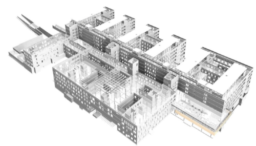 BIM-Modell des Rohbaus