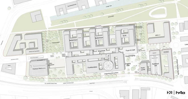 Lageplan genordet